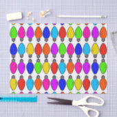 Weihnachts-Glühbirnen Muster Seidenpapier (Handwerk)