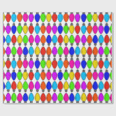 Weihnachts-Glühbirnen Musterverpackungspapier Geschenkpapier (Flach)