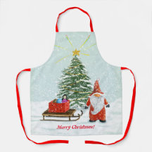 Weihnachts-Gnom-Apran mittel