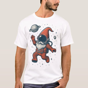Weihnachts-Gnom-Astronaut Lustiges Galaxie-Weihnac T-Shirt