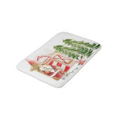 Weihnachts-Gnom-Design 2 Badematte (Schrägansicht)