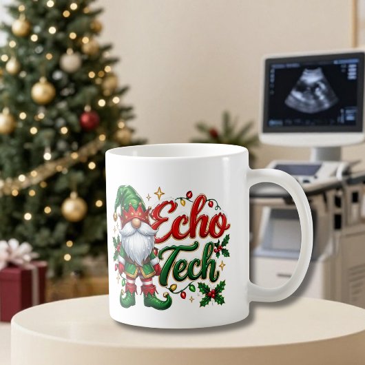 Weihnachts-Gnom Echo Tech Kaffeetasse