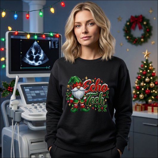 Weihnachts-Gnom Echo Tech Sweatshirt