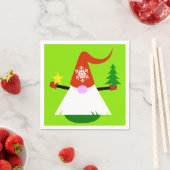 Weihnachts-Gnom-Feierparty Serviette (Beispiel)