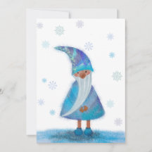 Weihnachts-Gnom Feiertags-Grußkarte