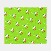 Weihnachts-Gnom Fleecedecke (Vorderseite (Horizontal))
