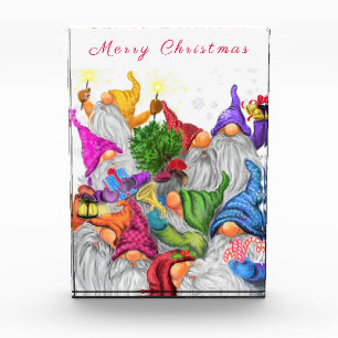 Weihnachts-Gnom-Fotoblock Fotoblock