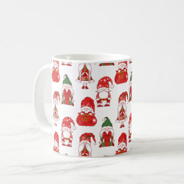 Weihnachts-Gnom-Geschenk- & Sack-Muster Kaffeetasse