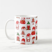 Weihnachts-Gnom-Geschenk- & Sack-Muster Kaffeetasse (Links)