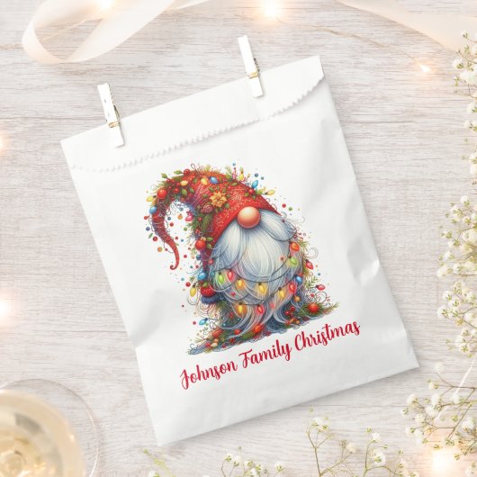 Weihnachts-Gnom Geschenktütchen (Ausgeschnitten)