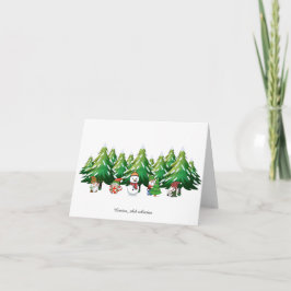 Weihnachts-Gnom-Karte Dankeskarte