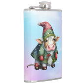 Weihnachts-Gnom-Kuh-Design-83456 Flachmann (Rechts)