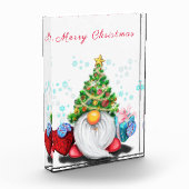 Weihnachts-Gnom mit Geschenk-Fotoblock Fotoblock (Links)