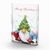 Weihnachts-Gnom mit Geschenk-Fotoblock Fotoblock (Rechts)
