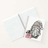 Weihnachts-Gnom mit Geschenk-Journal Notizblock (Innenseite)