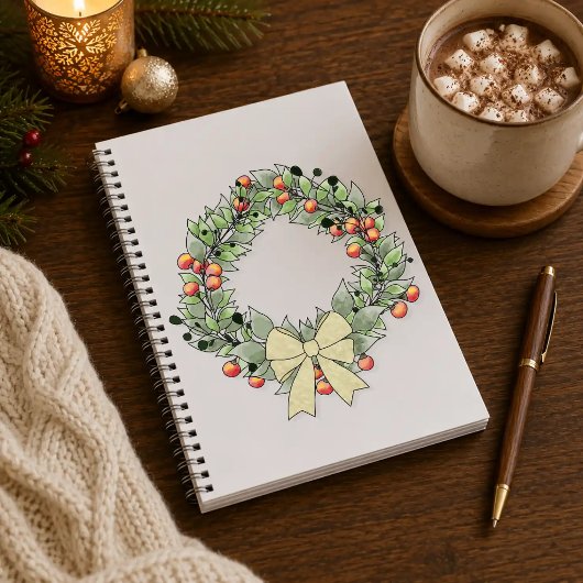 Weihnachts-Gnom mit Geschenk Notizblock
