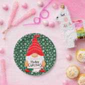 Weihnachts-Gnom Papierplatte Pappteller (Party)