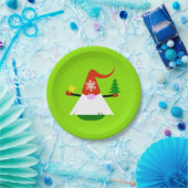 Weihnachts-Gnom Pappteller (Party)