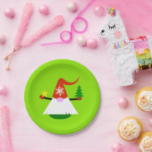 Weihnachts-Gnom Pappteller (Party)