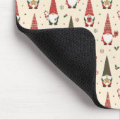 Weihnachts-Gnom-Partei-Muster Mousepad (Ecke)