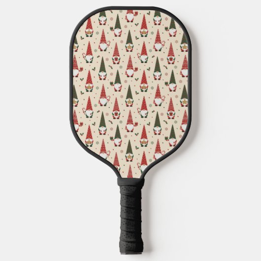 Weihnachts-Gnom-Partei-Muster Pickleball Schläger (Vorderseite)