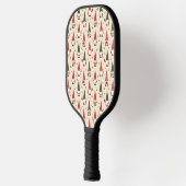 Weihnachts-Gnom-Partei-Muster Pickleball Schläger (Links)