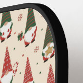 Weihnachts-Gnom-Partei-Muster Pickleball Schläger (Linke Seite)