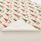 Weihnachts-Gnom-Partei-Muster Sherpadecke (3/4)