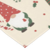 Weihnachts-Gnom-Partei-Muster Tischdecke (Schrägansicht)