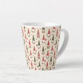 Weihnachts-Gnom-Party-Muster Milchtasse (Rechte Ecke)