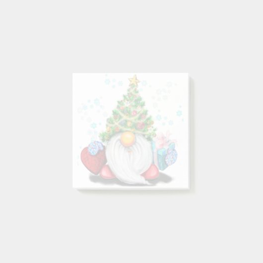 Weihnachts-Gnom Post-it® Notizen (Vorderseite)