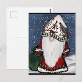 WEIHNACHTS-GNOM POSTKARTE (Vorne/Hinten)