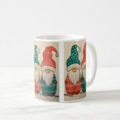 Weihnachts-Gnom Santa-Paar Kaffeetasse (VorderseiteRechts)