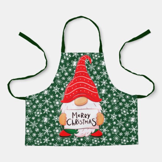 Weihnachts-Gnom Schürze (Vorderseite)