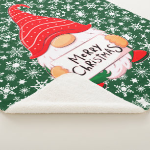 Weihnachts-Gnom Sherpadecke