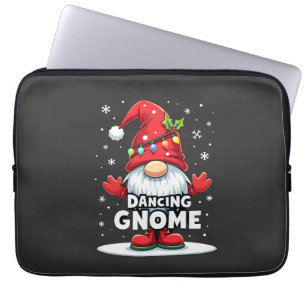 Weihnachts-Gnom tanzender Gnom Familienweihnachten Laptopschutzhülle