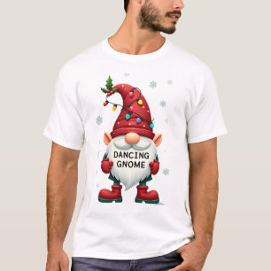 Weihnachts-Gnom tanzender Gnom Weihnachtsfamilie ( T-Shirt