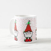 Weihnachts-Gnom-Tasse Kaffeetasse (Vorderseite Links)