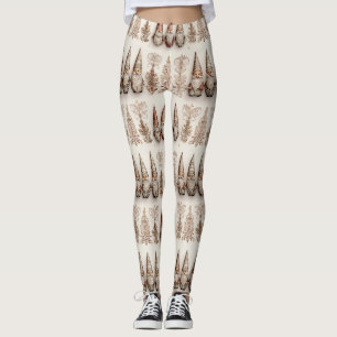 Weihnachts-Gnom Vintage-Aquarell-Feiertagsmuster Leggings