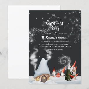Weihnachts-Gnome Einladung