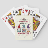 Weihnachts-Gnome-Familie mit meinen Gnomen Spielkarten (Rückseite)