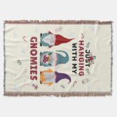 Weihnachts-Gnome-Familie nur mit Gnomen Decke (Vorderseite)