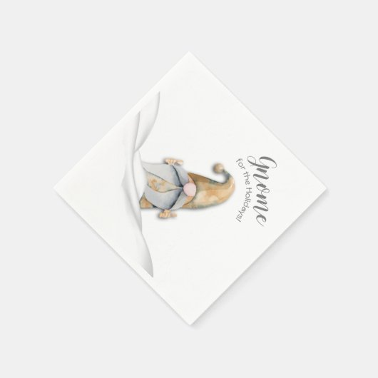Weihnachts-Gnome für Feiertage Serviette (Ecke)