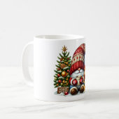 Weihnachts-gnome gemütlich Weihnachtskuschel Wünsc Kaffeetasse (Vorderseite Links)