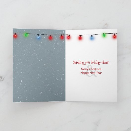 Weihnachts-Gnome geniessen eine Candy Cane Karte (Innenseite)