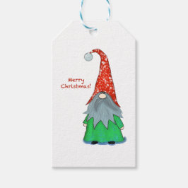 Weihnachts-Gnome-Geschenk-Tag Geschenkanhänger
