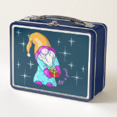 Weihnachts Gnome Geschenkbox Metall Brotdose (Vorderseite)