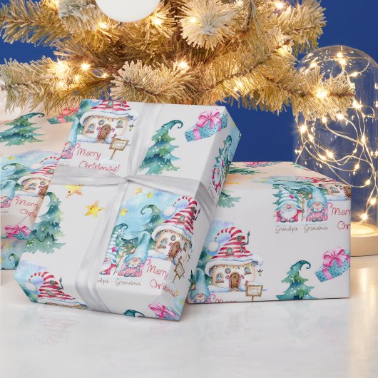 Weihnachts-Gnome Geschenkpapier (Feiertage)