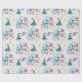 Weihnachts-Gnome Geschenkpapier (Flach)