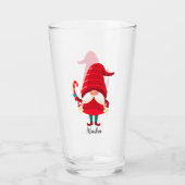 Weihnachts-Gnome halten eine Candy Cane Glas (Rückseite)